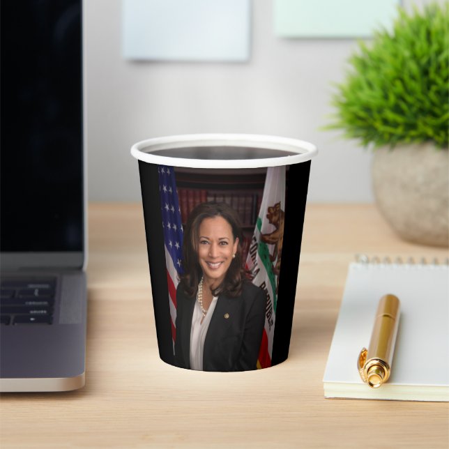 Vasos De Papel Kamala Harris Candidato a presidente US 2024 (in situ)