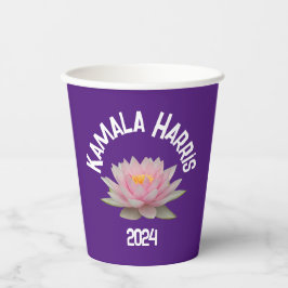 Vasos De Papel Kamala Harris Lotus 2024