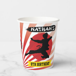 Vasos De Papel Karate Kid Martial Arts Cobra Kai