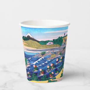 Vasos De Papel Katsushika Hokusai - Fuji de Kanaya en Tokaido