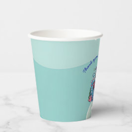 Vasos De Papel Kawaii Boba Shark Under Sea Baby Shower
