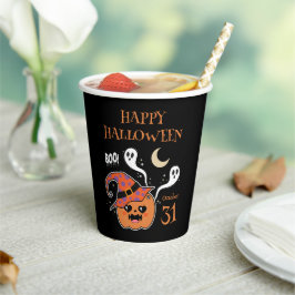Vasos De Papel Kawaii Jack O' Lantern Creepe Cute