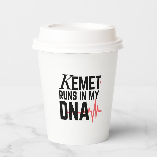 Vasos De Papel Kemet Runs in My DNA |  (Anverso)