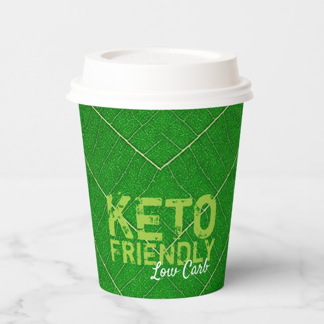 Vasos De Papel Keto Friendly Low Carb (Izquierda)