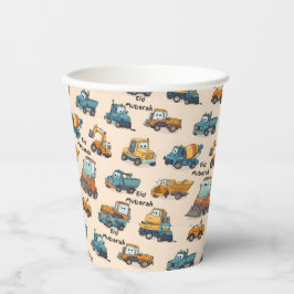 Vasos De Papel Kids Construction Vehicle Paper Cups Cartoon Truck