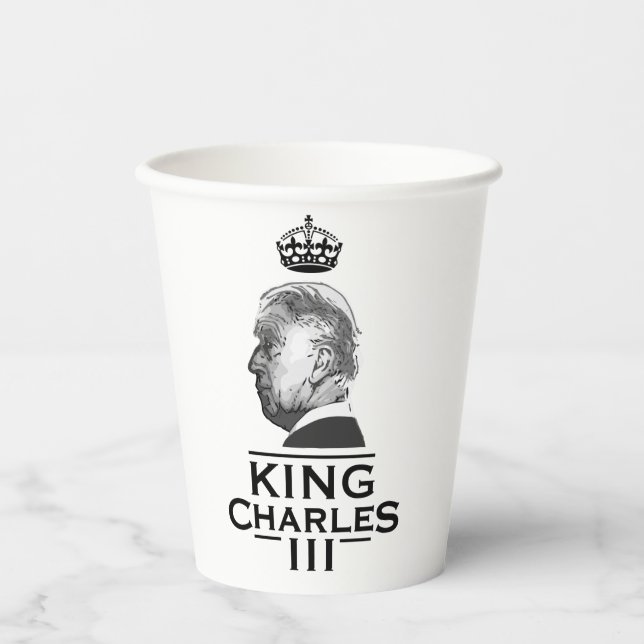 Vasos De Papel King Charles Third Coronation (Anverso)