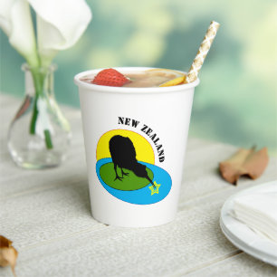 Vasos De Papel Kiwi Bird & New Zealand fiesta / Bebidas