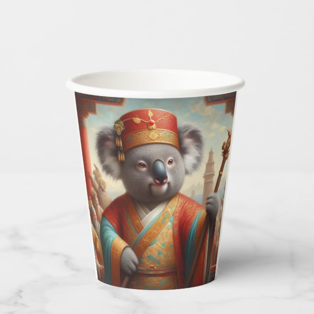 Vasos De Papel Koala Antigua China (Anverso)