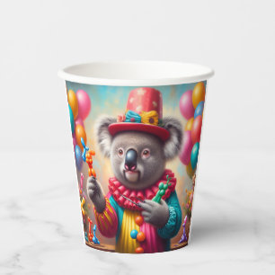 Vasos De Papel Koala Clown