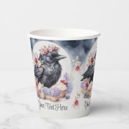 Vasos De Papel Krähe Crow Rabe Geburtstag Eigener Text Pappbecher