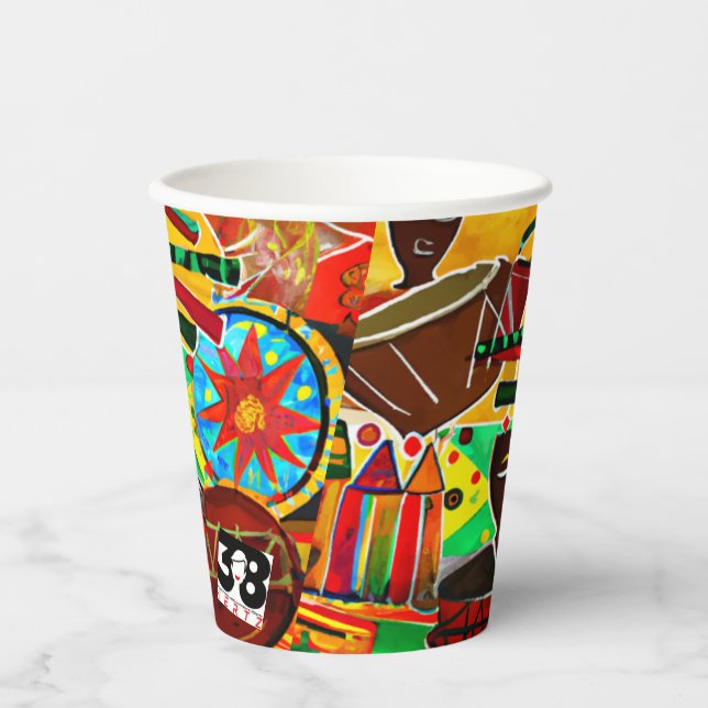 Vasos De Papel Kwanzaa (Anverso)