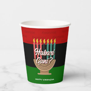 Vasos De Papel Kwanzaa HABARI GANI