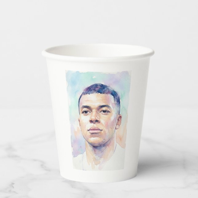 Vasos De Papel Kylian Mbappe (Anverso)
