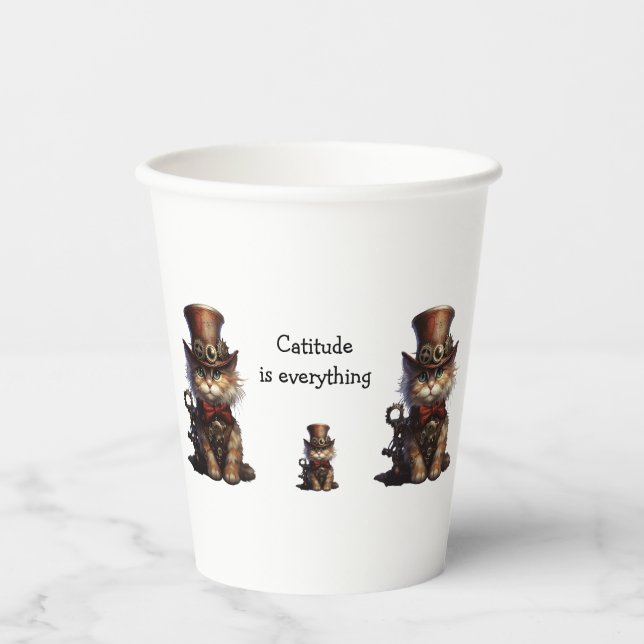 Vasos De Papel La actitud común lo es todo (Anverso)