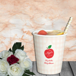 Vasos De Papel La Apple De Nuestro Baby Shower Ojo