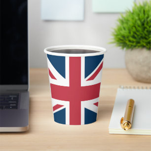 Vasos De Papel La bandera británica Union Jack