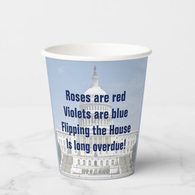 Vasos De Papel La caída de la Cámara de Representantes (Anverso)