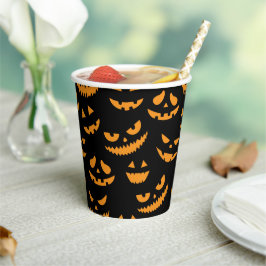 Vasos De Papel La calabaza fantasmal se enfrenta a la fiesta de H