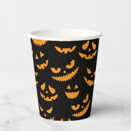 Vasos De Papel La calabaza fantasmal se enfrenta a la fiesta de H