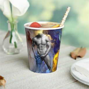 Vasos De Papel La camiseta sin camisa de SlipperyJoe's hombre sen