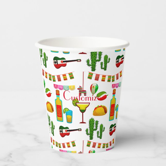 Vasos De Papel La celebración de Cinco de Mayo Thunder_Cove (Anverso)