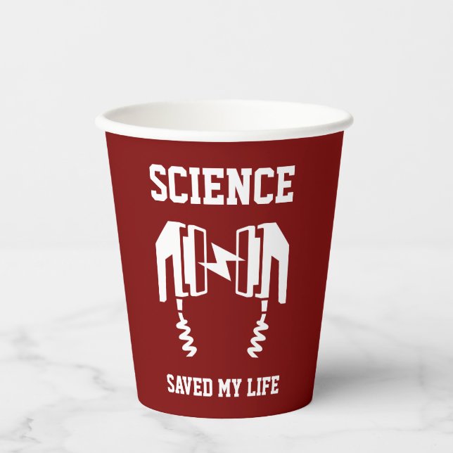 Vasos De Papel La ciencia salvó mi vida (Anverso)