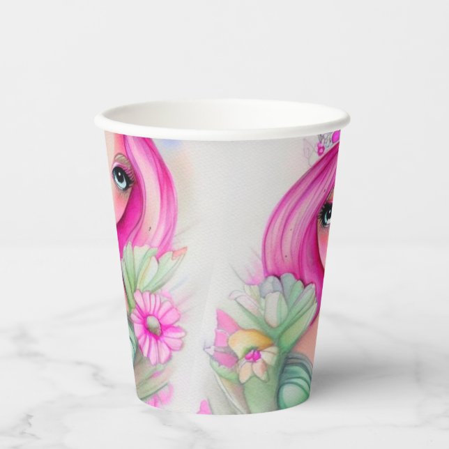 Vasos De Papel La colección Princess (Anverso)