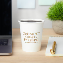 Vasos De Papel La consistencia lo cambia todo – Motivación para r