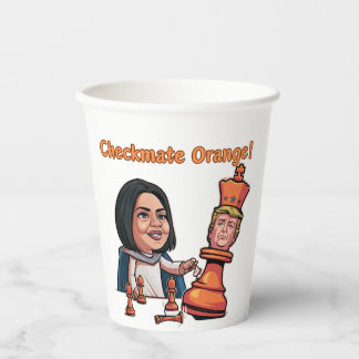 Vasos De Papel La Derrota Del Rey Naranja