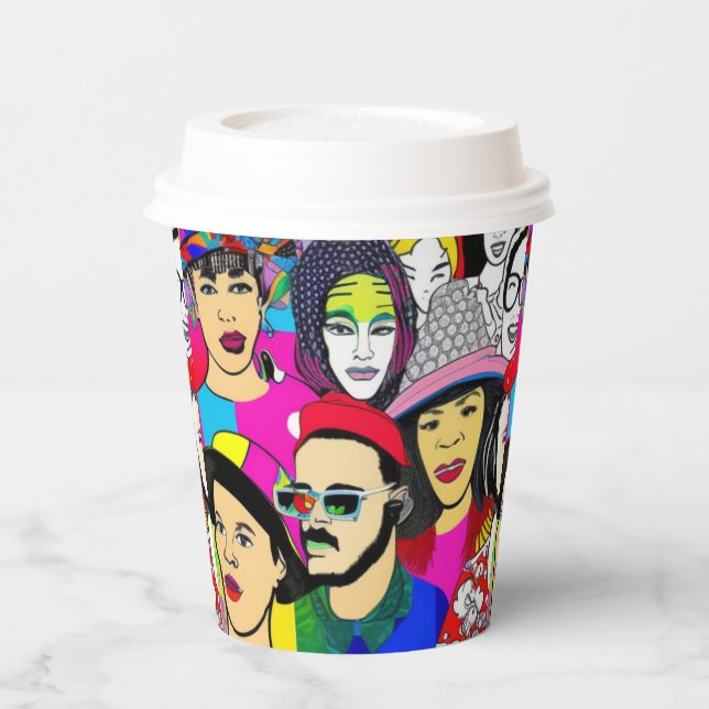 Vasos De Papel La diversidad es divertida (Izquierda)