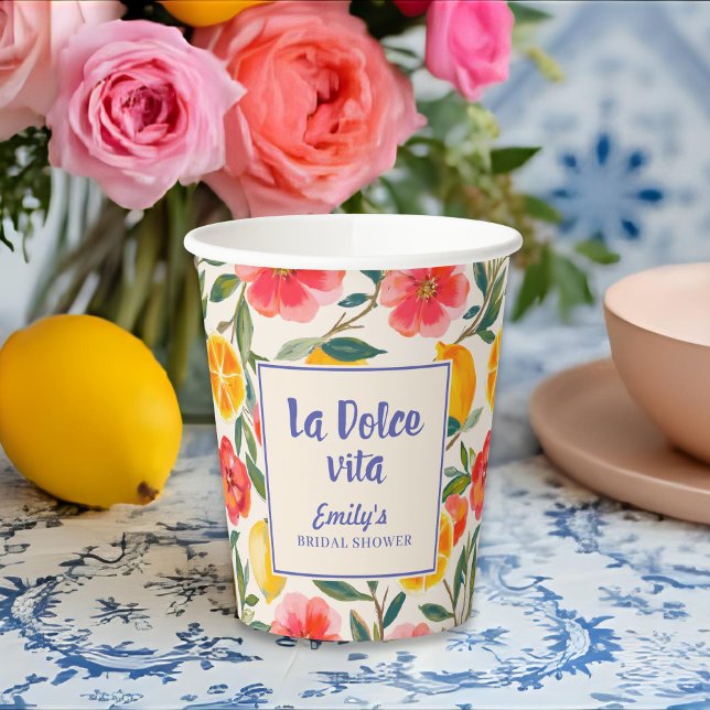 Vasos De Papel La Dolce Vita Desayuno de Novia de Limón Italiano (Subido por el creador)