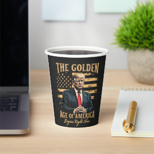 Vasos De Papel La Edad de Oro de los Estados Unidos comienza ahor