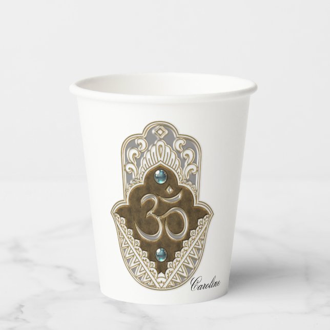 Vasos De Papel La elegante señal Ohm. (Anverso)