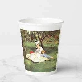 Vasos De Papel La familia Monet en su jardín Edouard Manet