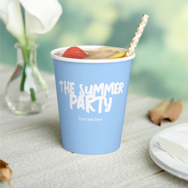 Vasos De Papel La Fiesta de Verano (in situ)