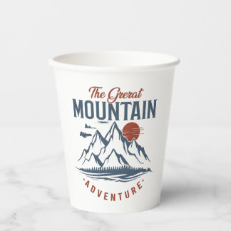 Vasos De Papel La Gran Aventura de la Montaña