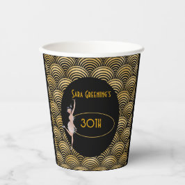 Vasos De Papel La gran Gatsby de los 20's Flapper en 1920