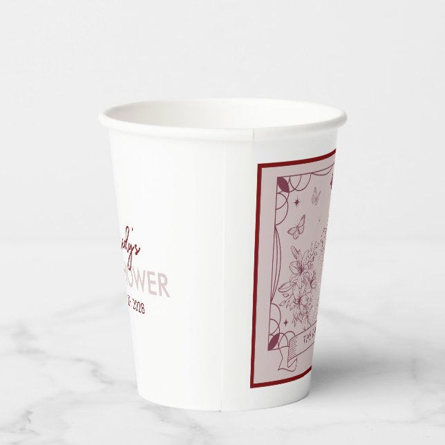 Vasos De Papel La hija Tarot Baby Shower (Derecha)