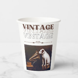 Vasos De Papel La imagen de la voz de su maestro apilada