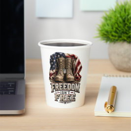 Vasos De Papel La Libertad No Es Gratuita – Botas Militares Vinta