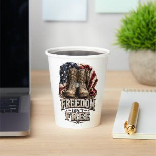 Vasos De Papel La Libertad No Es Gratuita – Botas Militares Vinta