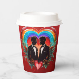 Vasos De Papel La magia del momento: elegantes siluetas gays.