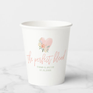 Vasos De Papel La mezcla perfecta, el té o las tazas de papel par