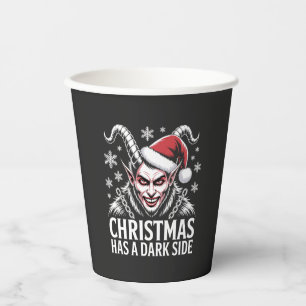 Vasos De Papel La Navidad tiene un lado oscuro