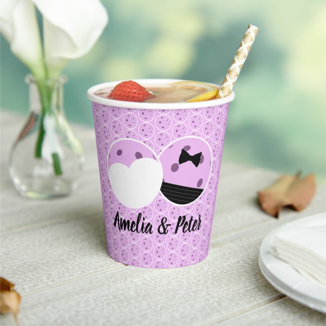 Vasos De Papel La pelota de fusilería pasada antes del Boda del a (in situ)