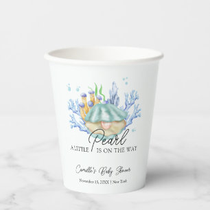 Vasos De Papel La Perla del Océano Verano Bajo el Mar en Baby Sho