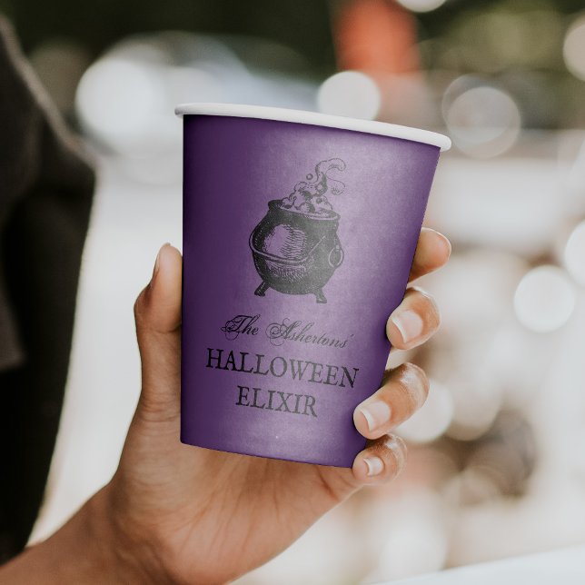 Vasos De Papel La poción de la fiesta de Halloween tiene un morad (Subido por el creador)