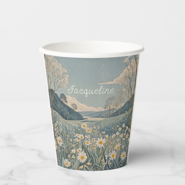 Vasos De Papel La pradera lunar personalizada (Anverso)