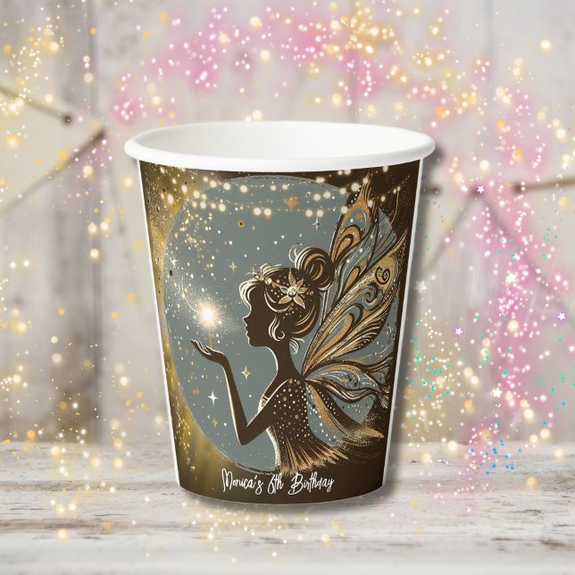 Vasos De Papel La silueta de Magic Fairy en el cumpleaños de los  (Subido por el creador)