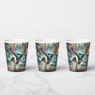 Vasos De Papel La silueta de Nueva York